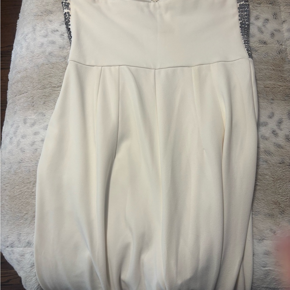 Express Strapless Sequin Bodice Jumpsuit - Picture 2 of 4